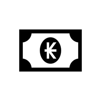 Laos Currency Icon Symbol, LAK, Kip Money Paper. Vector Illustration