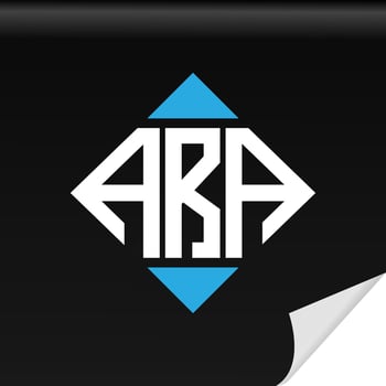 ARA creative initials letter logo design with vector graphic