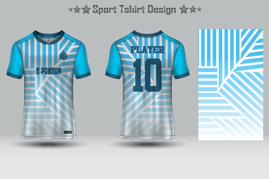 Abstract Football Jersey Geometric Pattern Mockup Template Sport T-shirt Design vector