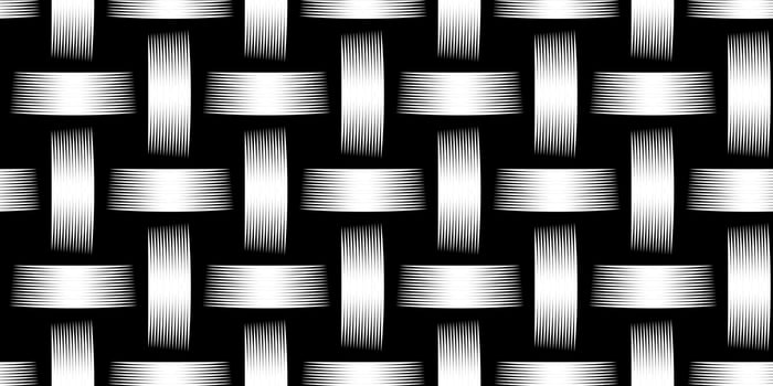 Vector Weaving basket seamless pattern. Decorative wooden textured background. Traditional woven natural matetial.