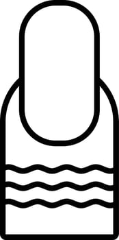 Nail Outline Icon vector