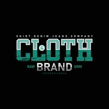 Cloth t-shirt and apparel design vector