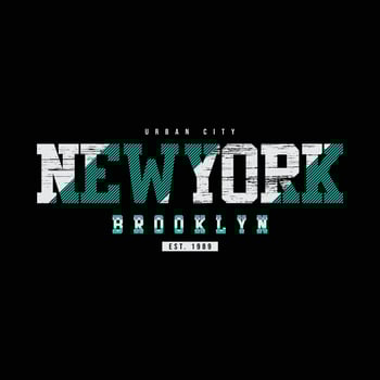 New york city typography vector t shirt design