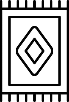 Carpet Outline Icon vector