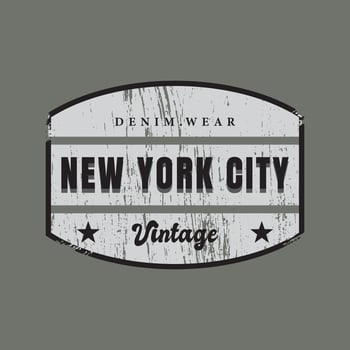 New york city typography vector t shirt design