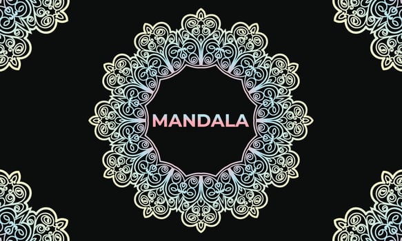 Colorful mandala background design. Ornamental mandala design. Mandala Pattern Design. vector