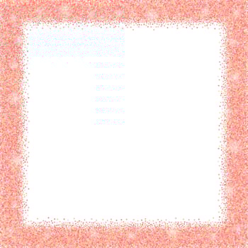 White background with rose gold glitter frame and space for text. vector