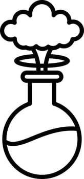 Lab Explosion Outline Icon vector
