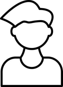 Student Outline Icon vector