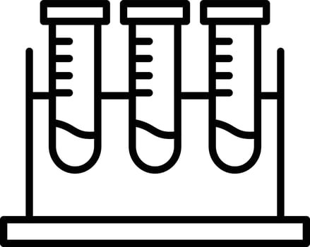 Test Tube Outline Icon vector