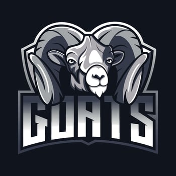 Goats mascot best logo design good use for symbol identity emblem badge shirt  and more vector
