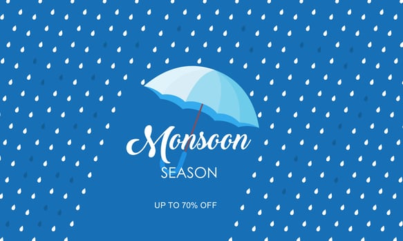 Moonsoon Sale Background vector