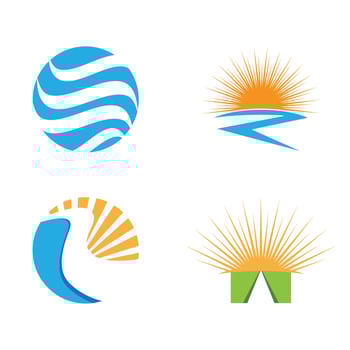 River vector icon illustration logo design