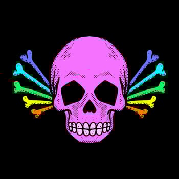 skull bone illustration vector for tshirt jacket hoodie can be used for stickers etc