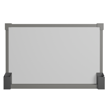 3D rendering model blank whiteboard , 3D copy space concept png