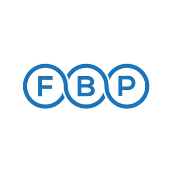 FBP letter logo design on black background. FBP creative initials letter logo concept. FBP letter design. vector