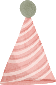 Party hat watercolor png