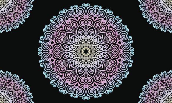 Colorful mandala background design. Ornamental mandala design. Mandala Pattern Design. vector