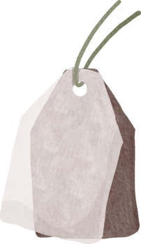Cute tag watercolor png