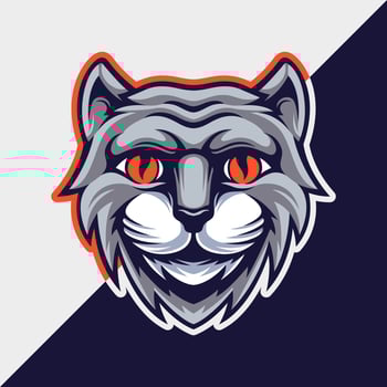 Cat Animal Mascot Logo Template vector