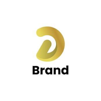 Letter D Gold Logo vector