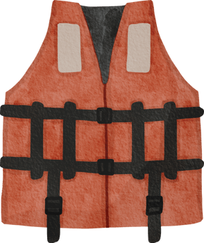 life jacket watercolor png