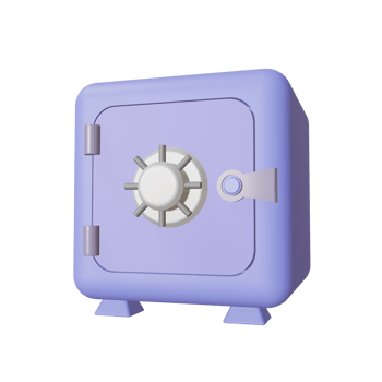 Purple Safe box png
