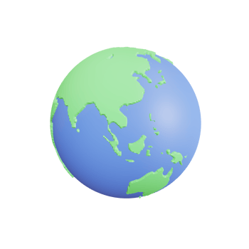 3d Earth world map illustration globe. 3d render illustration png