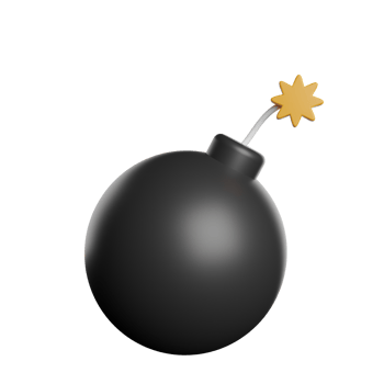 Explosive Bomb Black png