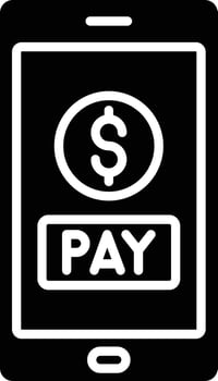 Pay Online Icon Style vector