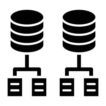 Data Modeling Icon Style vector