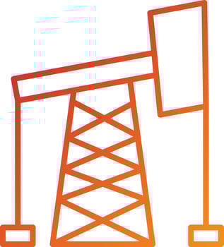 Drilling Oil Icon Style vector