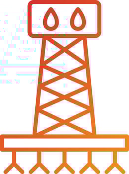 Fracking Icon Style vector