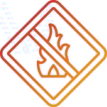 No Fire Icon Style vector