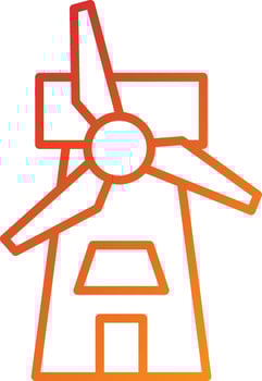 Wind Power Icon Style vector