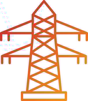 Transmission Tower Icon Style vector