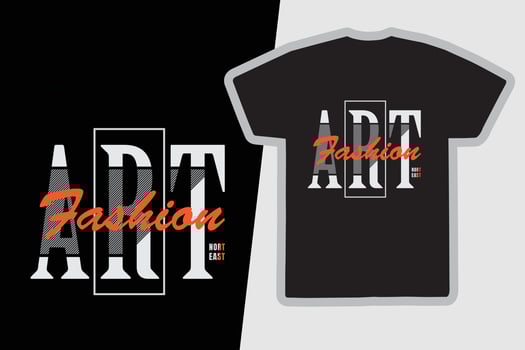 Art fashion t-shirt and apparel design vector