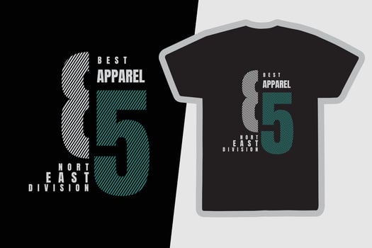 North east t-shirt and apparel design vector