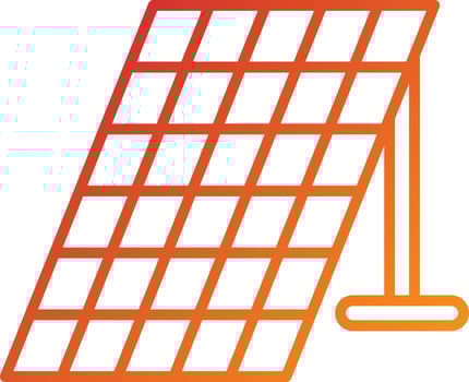 Solar Panel Icon Style vector