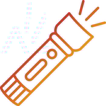 Flashlight Icon Style vector
