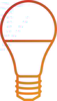 Led Lamp Icon Style vector