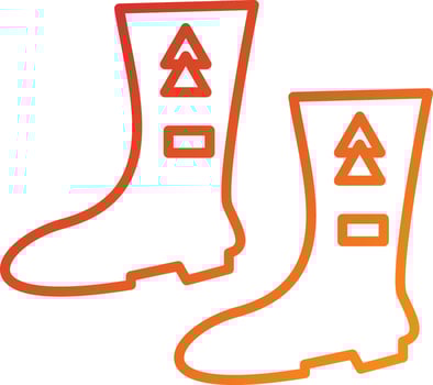 Electrician Boots Icon Style vector