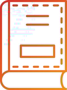Book Cover Icon Style vector