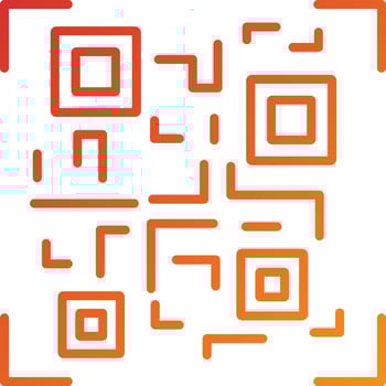 QR Code Icon Style vector