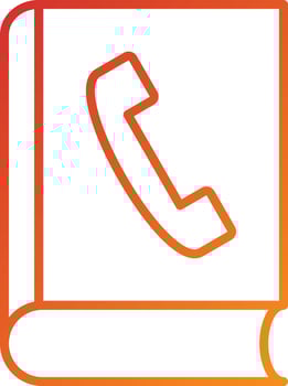 Phonebook Icon Style vector