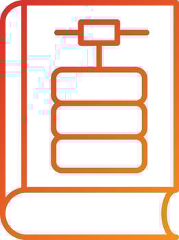 Library Database Icon Style vector