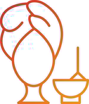 Hair Treatment Icon Style vector