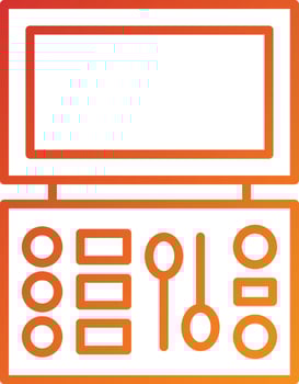 Makeup Palette Icon Style vector