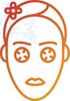 Face Mask Icon Style vector
