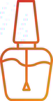 Nail Polish Icon Style vector